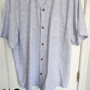 Men's Tommy Bahama Coconut Point Light Blue Patterned Shirt